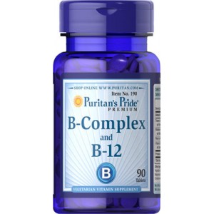 Complejo de vitaminas B y vitamina B-12 - 90 cap.