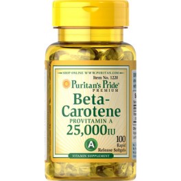 Beta-caroteno, 25.000 UI - 100 cap. Beta-caroteno, 25.000 UI - 100 cap.