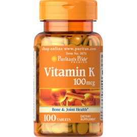 Vitamina K, 100 mcg