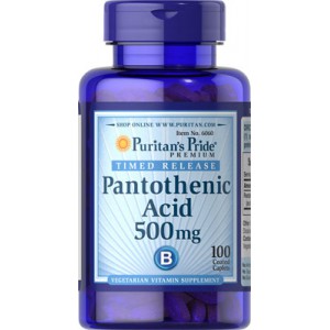 ÁCIDO PANTOTÉNICO - 500 MG - 100 cáp.